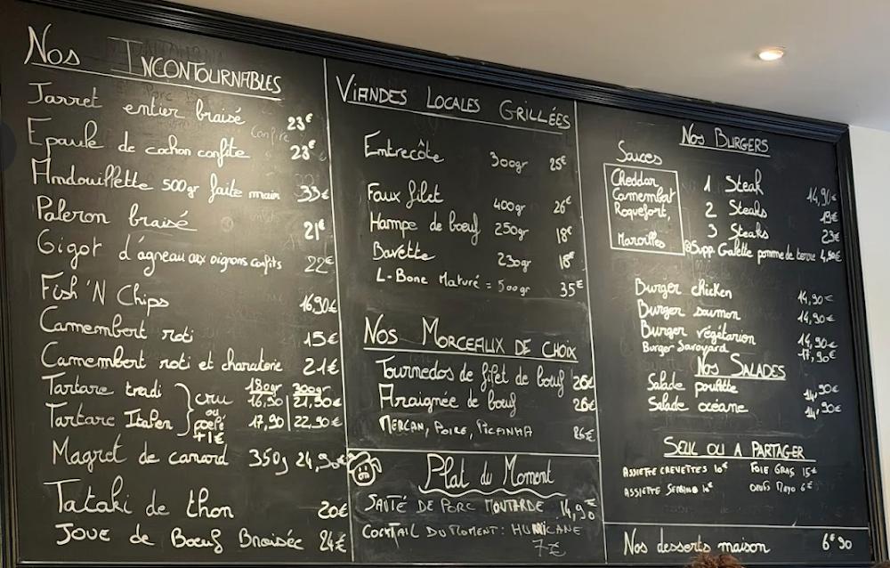 Aux Bons Vivants - Menu Image 1